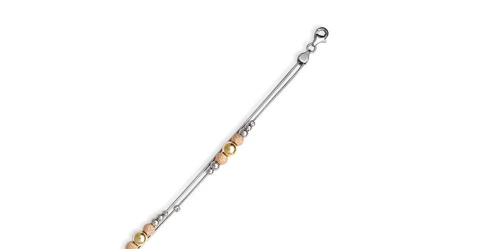 Sterling Silver and Gold Plated Bracelet