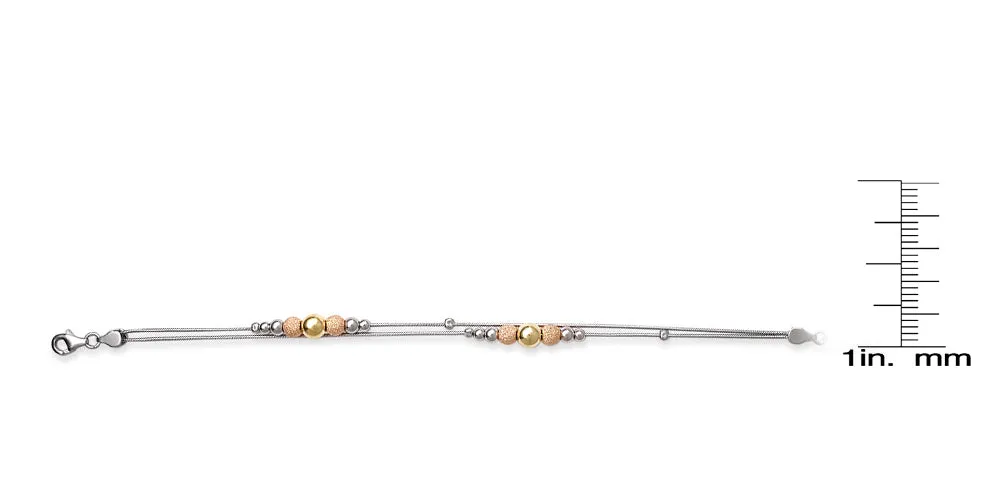 Sterling Silver and Gold Plated Bracelet
