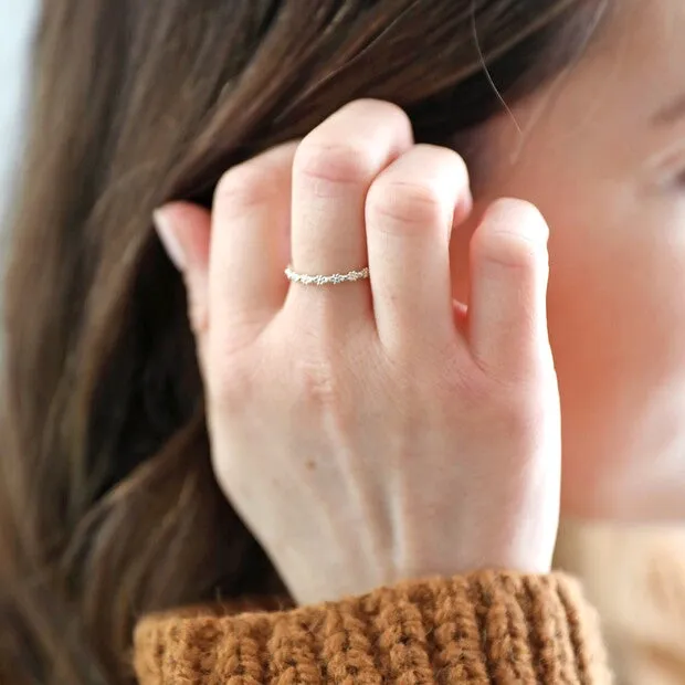 Sterling Silver Daisy Ring in S/M 12913