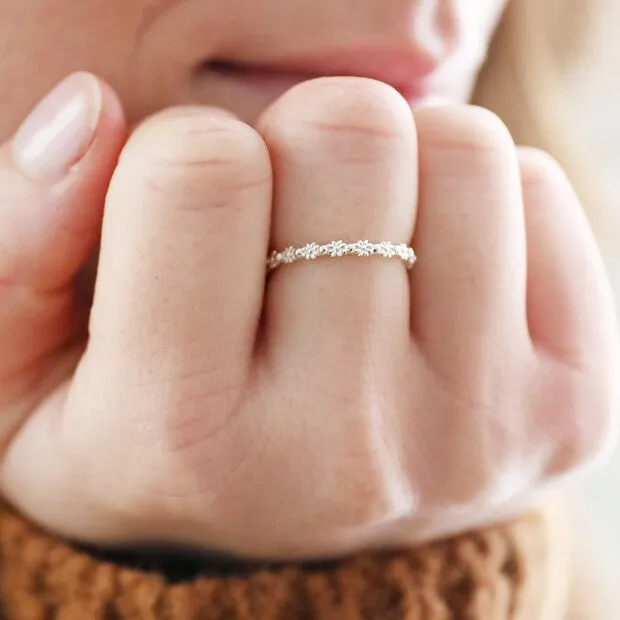 Sterling Silver Daisy Ring in S/M 12913