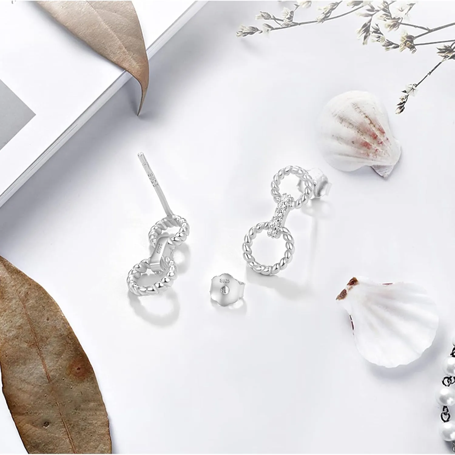 Sterling Silver Dinosaur/Turtle/Sheep/Dragonfly/Panda/Bunny/Mushroom/Cat/Spider Stud Earrings Animal Earring Hypoallergenic Jewelry Gifts for Women Sister Daughter