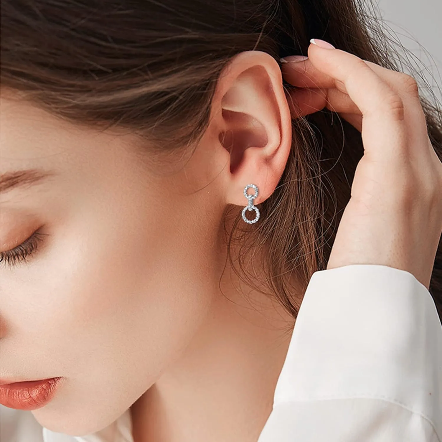 Sterling Silver Dinosaur/Turtle/Sheep/Dragonfly/Panda/Bunny/Mushroom/Cat/Spider Stud Earrings Animal Earring Hypoallergenic Jewelry Gifts for Women Sister Daughter