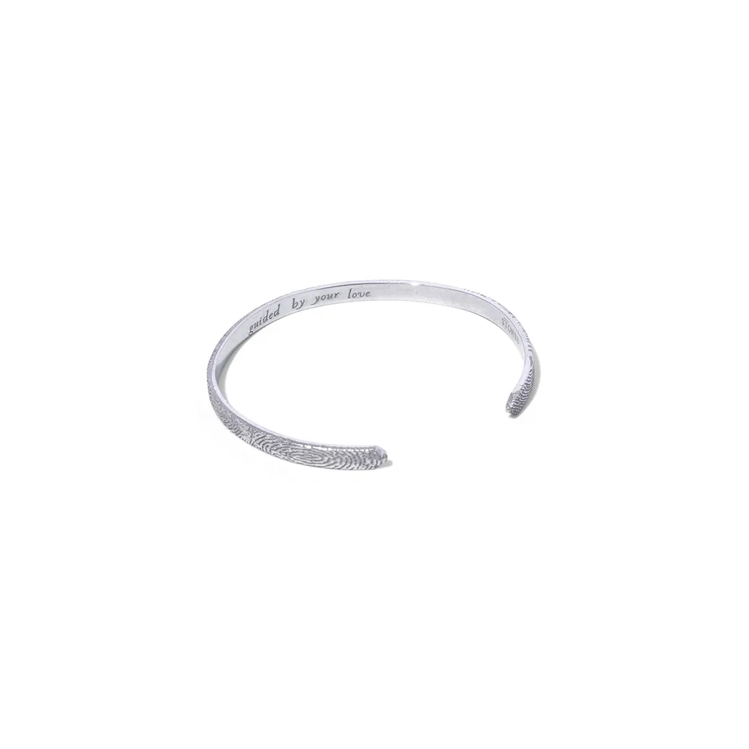 Sterling Silver Fingerprint Cuff (for her)