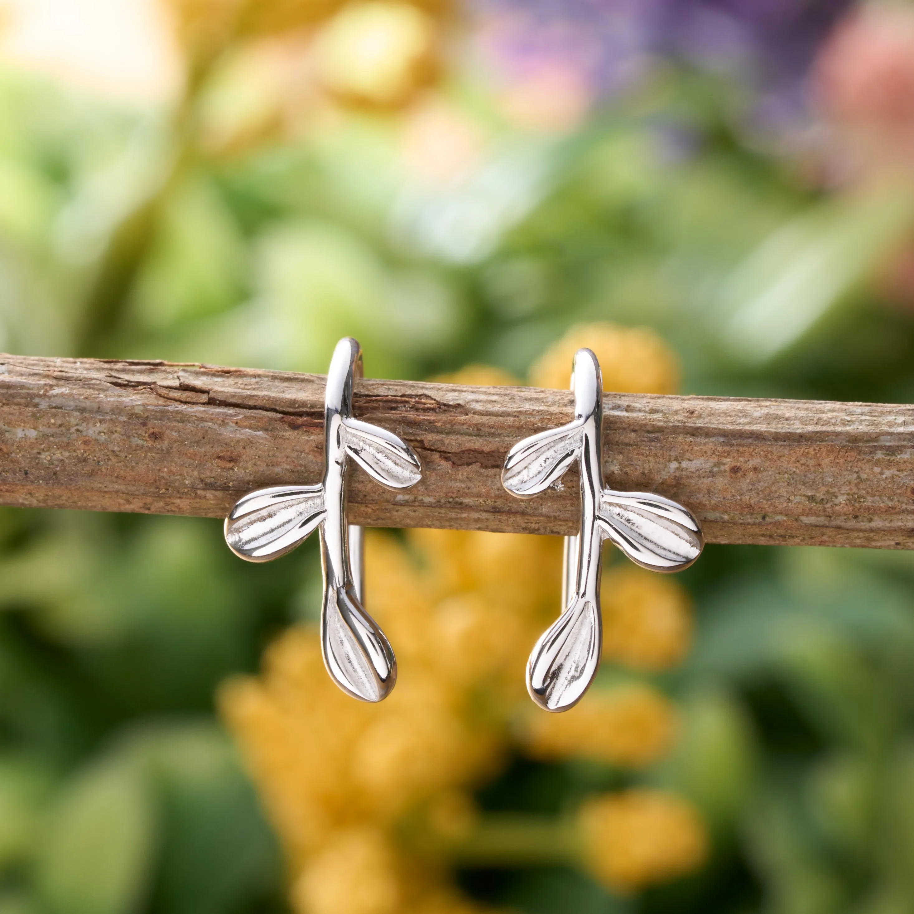 Sterling Silver Little Tree Branch Earrings