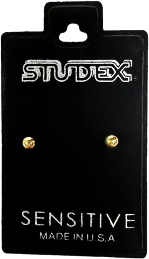STUDEX Sensitive Ball Stud Earrings | Hypoallergenic and Nickel Safe for Sensitive Ears | High Fashion Earrings for Women and Men