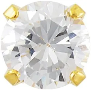 STUDEX Sensitive Cubic Zirconia Stud Earrings | Hypoallergenic and Nickel Safe for Sensitive Ears | High Fashion Earrings for Women and Men