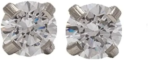 STUDEX Sensitive Cubic Zirconia Stud Earrings | Hypoallergenic and Nickel Safe for Sensitive Ears | High Fashion Earrings for Women and Men