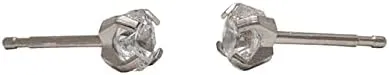 STUDEX Sensitive Cubic Zirconia Stud Earrings | Hypoallergenic and Nickel Safe for Sensitive Ears | High Fashion Earrings for Women and Men