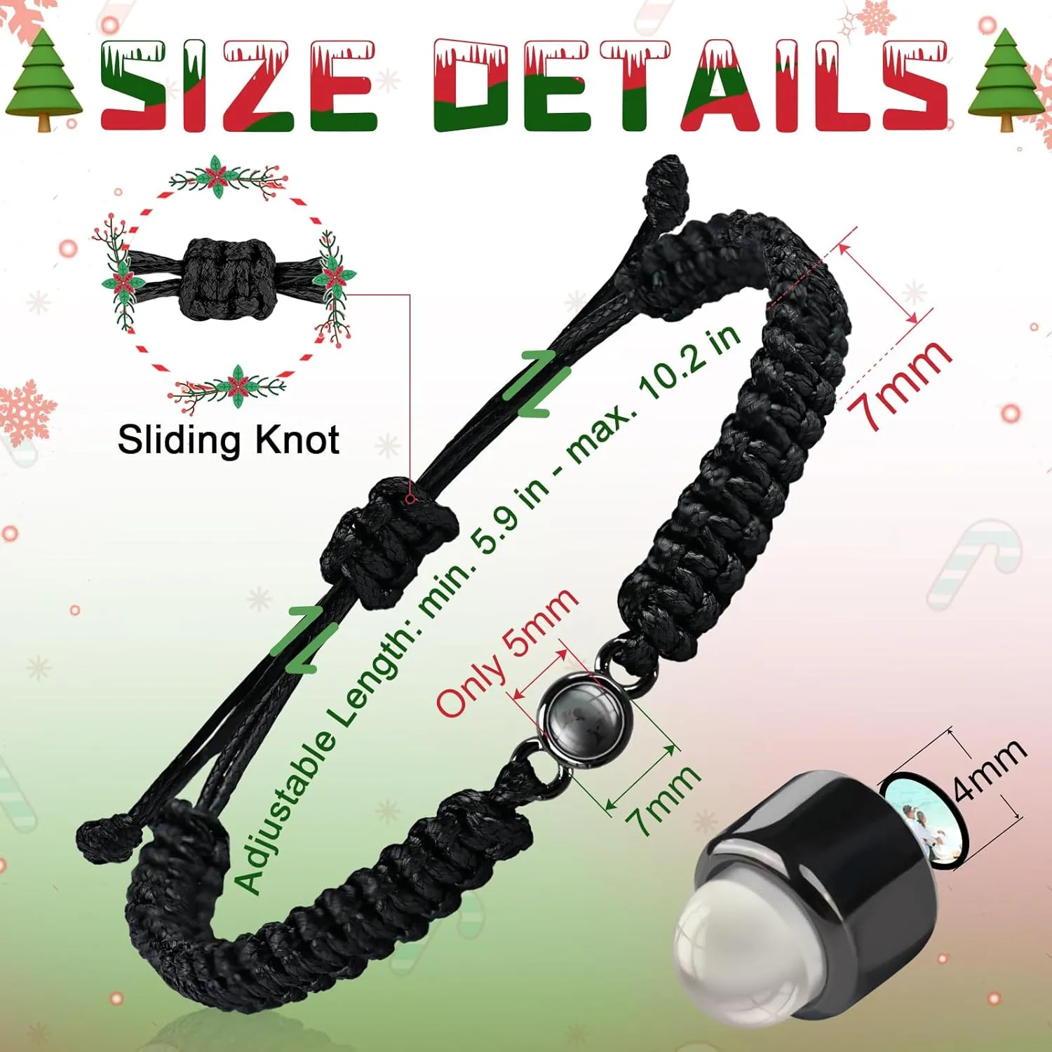 SUPHELPU Custom Bracelets with Picture inside, Customized Projection Bracelets with Photos, Picture Bracelet Personalized Photo, Women's Italian Style Bracelet, Memorial Gifts for Women/Men/Dog/Cat