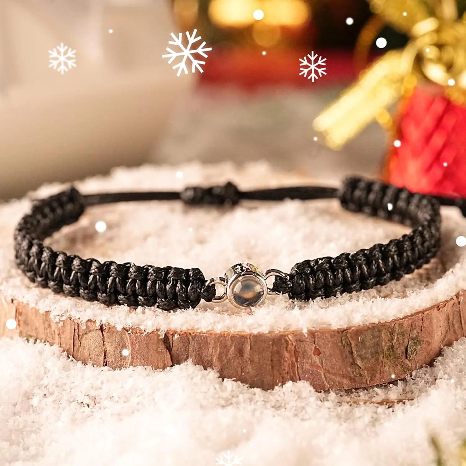 SUPHELPU Custom Bracelets with Picture inside, Customized Projection Bracelets with Photos, Picture Bracelet Personalized Photo, Women's Italian Style Bracelet, Memorial Gifts for Women/Men/Dog/Cat