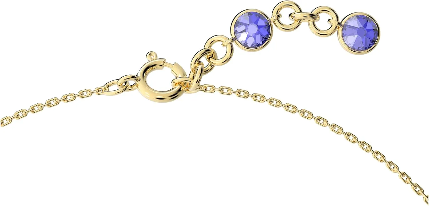 Swarovski Chroma Crystal Pendant Necklace Collection, Gold Tone Finish Setting