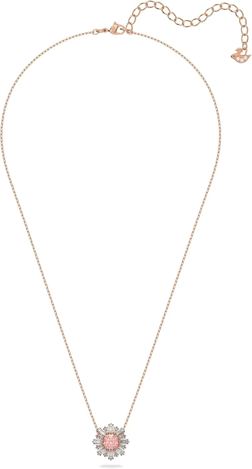 SWAROVSKI Sunshine Jewelry Collection, Pink Crystals, Rose Gold Tone Finish