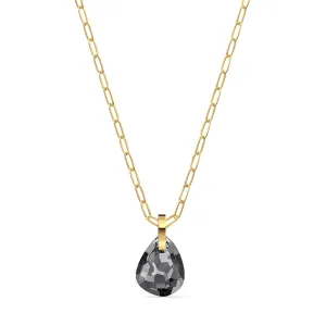 SWAROVSKI Women's T Bar Pear-Shaped Jewelry Collection, Grey Crystals