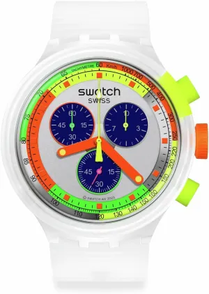 Swatch Casual Watch Transparent Quartz NEON Jelly