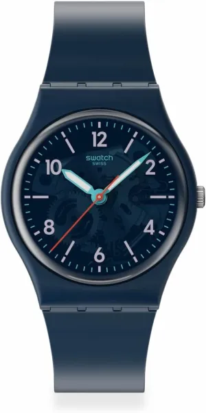 Swatch Casual Watch Unisex Blue Quartz Bio-sourced TIME to Teal