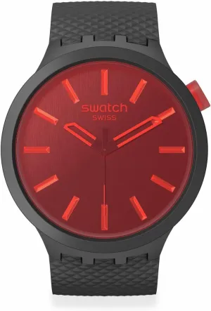 Swatch Unisex Casual Black Watch Bio-sourced Material Quartz Midnight Mode