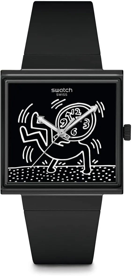 Swatch Unisex Casual Watch Black Bioceramic Quartz Break Loose