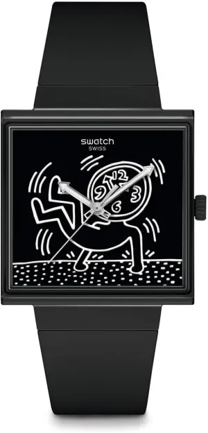 Swatch Unisex Casual Watch Black Bioceramic Quartz Break Loose