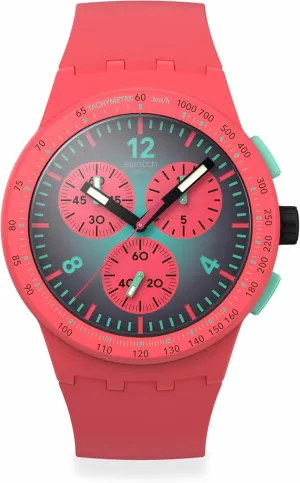 Swatch Unisex Casual Watch Pink Bio-sourced Quartz Paradiso KINETIKO