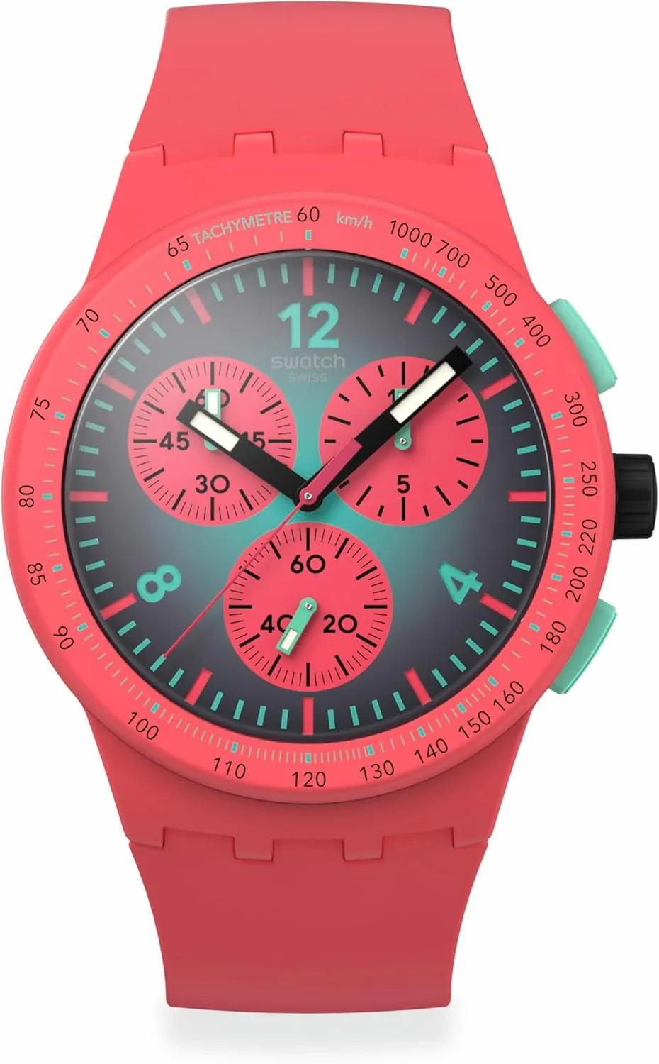 Swatch Unisex Casual Watch Pink Bio-sourced Quartz Paradiso KINETIKO