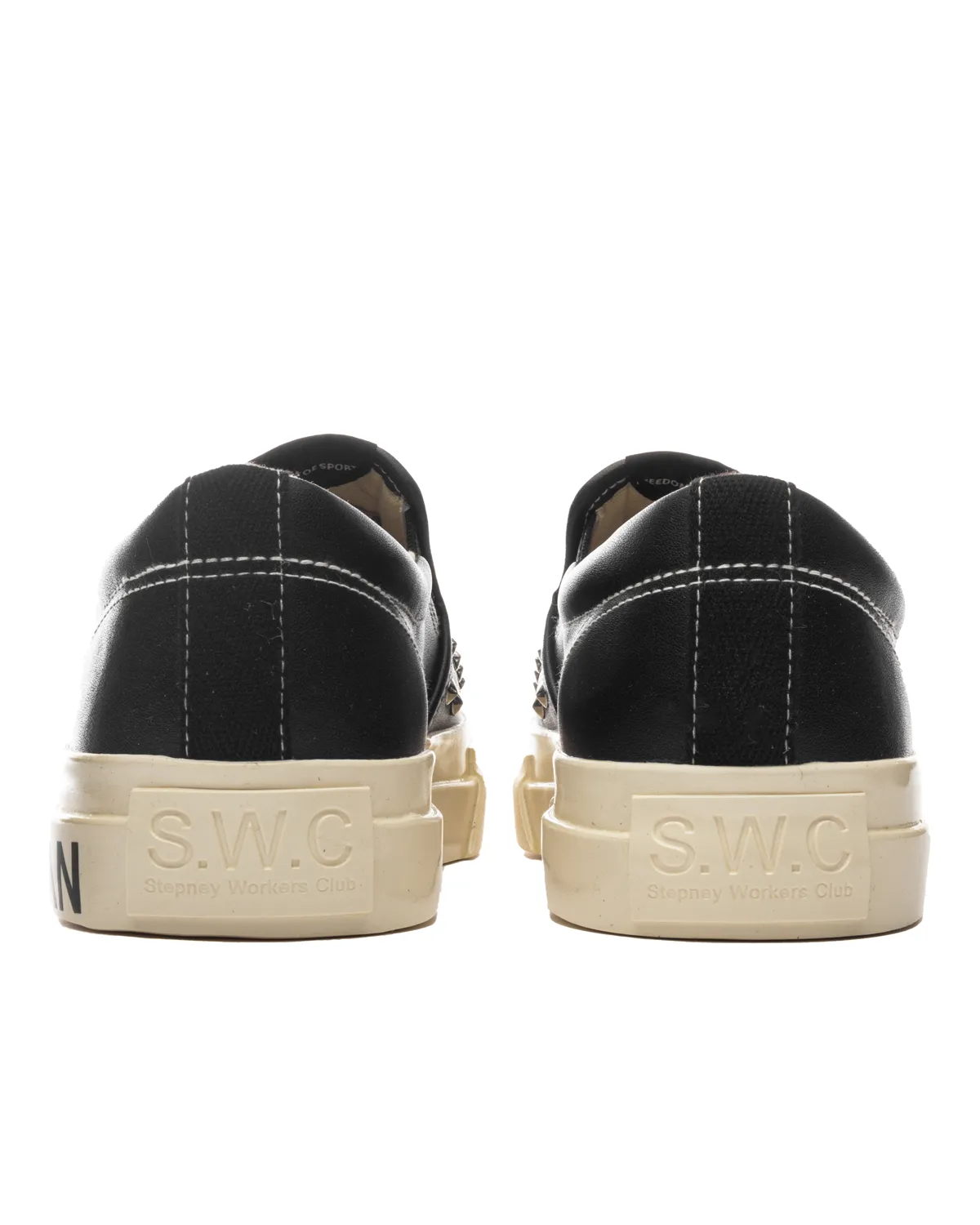 SWC x JWM Studded Slip On Black