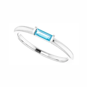 Swiss Blue Topaz Ring