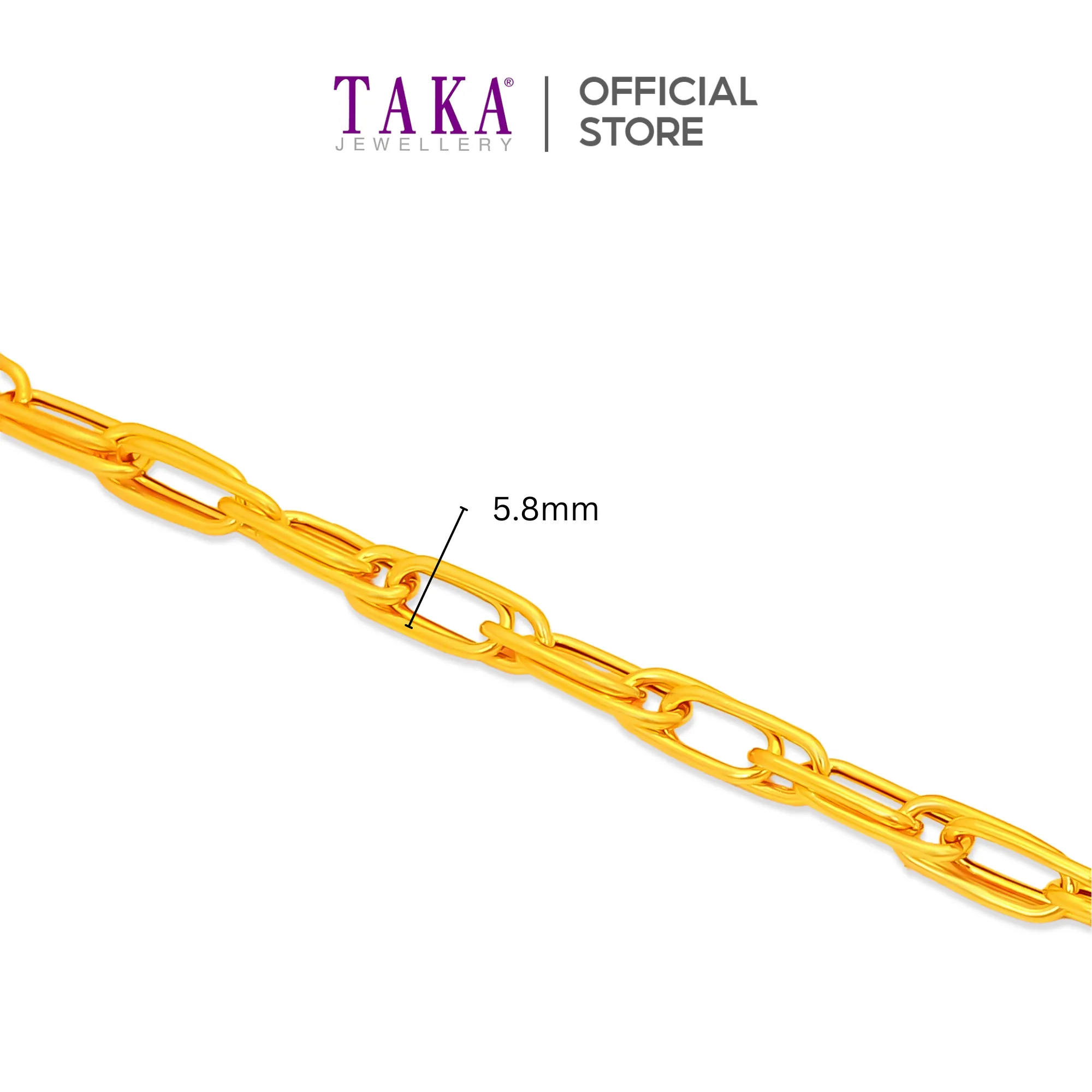 TAKA Jewellery 916 Gold Bracelet