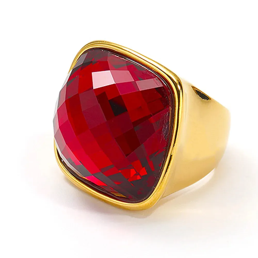 TEEK - Square Gemstone Ring