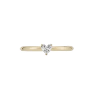 Teensy Heart Diamond Ring