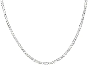 Tennis Necklaces for Women Dainty 14K Gold Plated Diamond Tennis Choker Necklace Sparkly Rhinestone Necklace Bling Cubic Zirconia Necklace Tennis Chain for Women Men