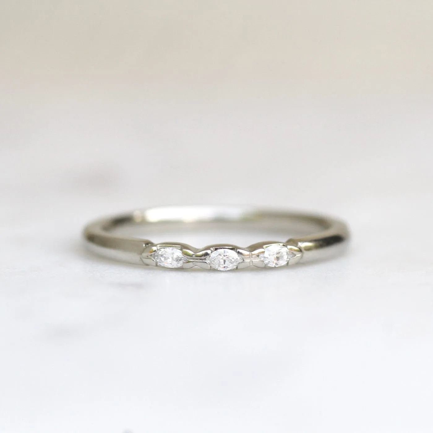 Three Marquise Diamond Band