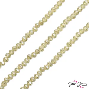 Thunder Polish Glass Strand 4x3mm in Prosecco