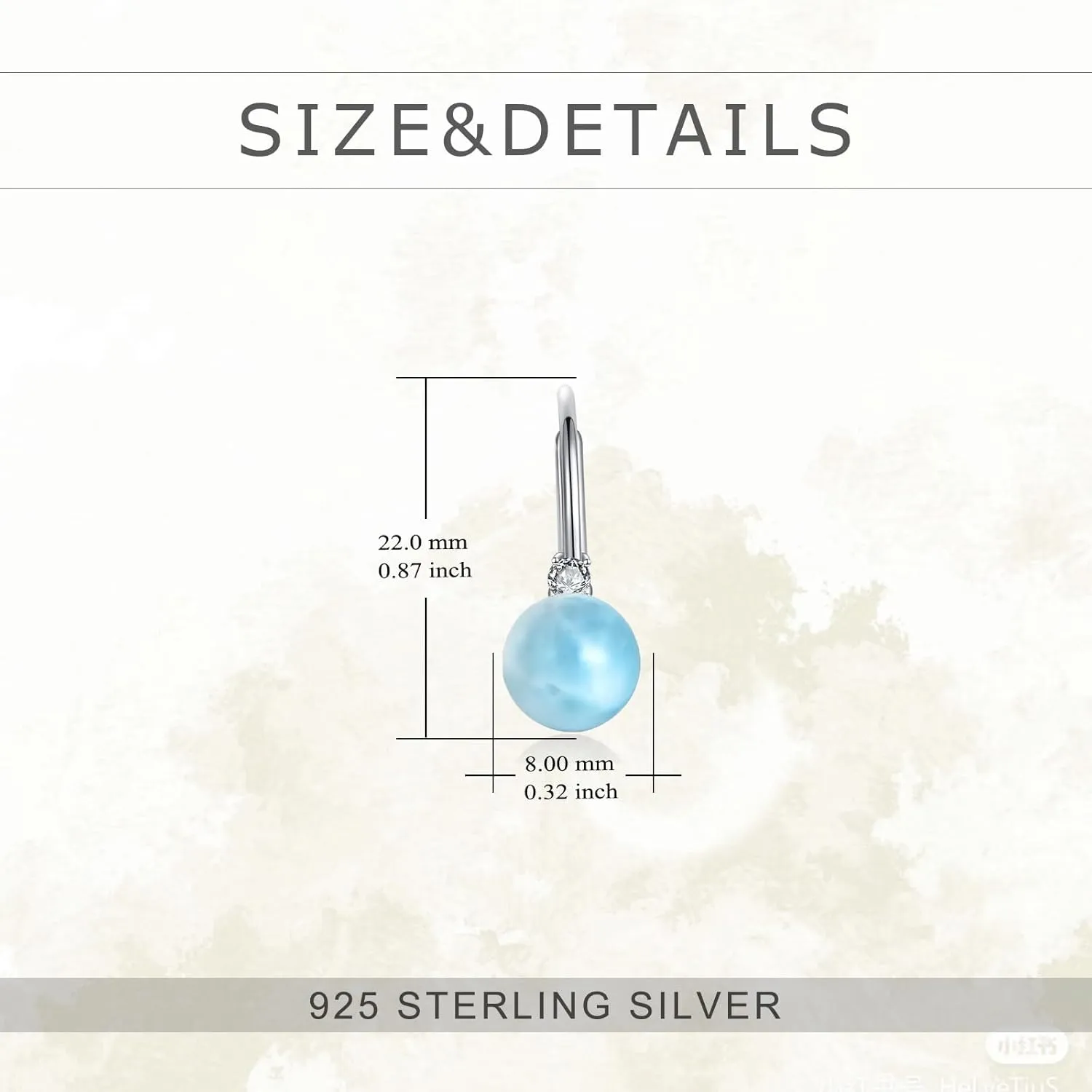 TIGER RIDER Pearl Earrings 925 Sterling Silver Leverback Hypoallergenic Drop Earring Jewelry for Women Birthday Gifts