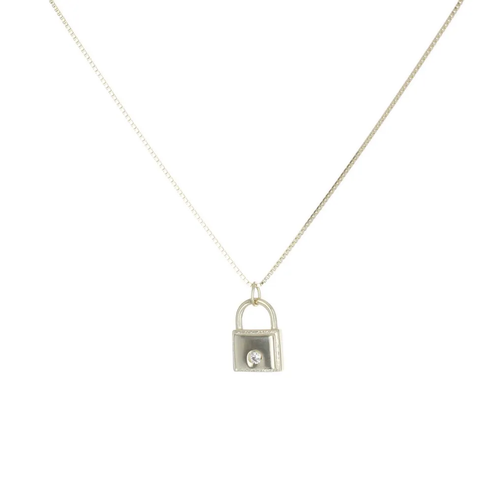 TINY LOCK NECKLACE