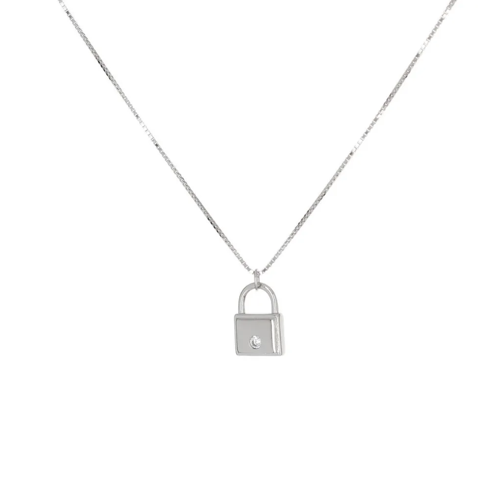 TINY LOCK NECKLACE