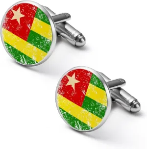 Togo Vintage Flag Cuff Links Mens Jewelry Tuxedo Studs Shirt Cufflinks Accessories Wedding Business Party