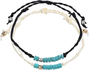 Turquoise Bead Soul Sister Bracelets for 2 Best Friend Matching Friendship Bracelets Gifts for Women Girls Friends Birthday Soul Sister Long Distance Gifts BFF Bracelets