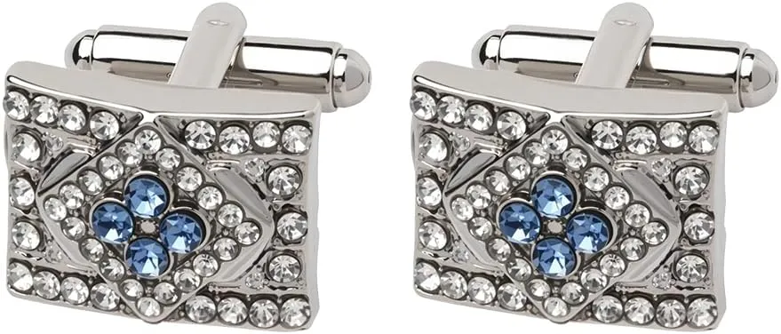 Tuxedo Studs Rhinestone Tie Clip for Men French Cuff Links Tie Bar Clip Suit Shirt Accessories for Men Wedding Business Crystal Cufflinks Necktie Clips