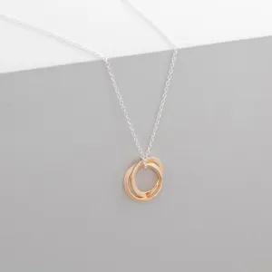Union Necklace – 14k Gold Plated & Sterling Silver