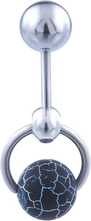 VCH Piercing Jewelry for Women  Vertical Hood Piercing Barbell Ring 14G  Long Belly Button Navel Rings 14 Gauge  Steel Belly Button Ring Jewelry