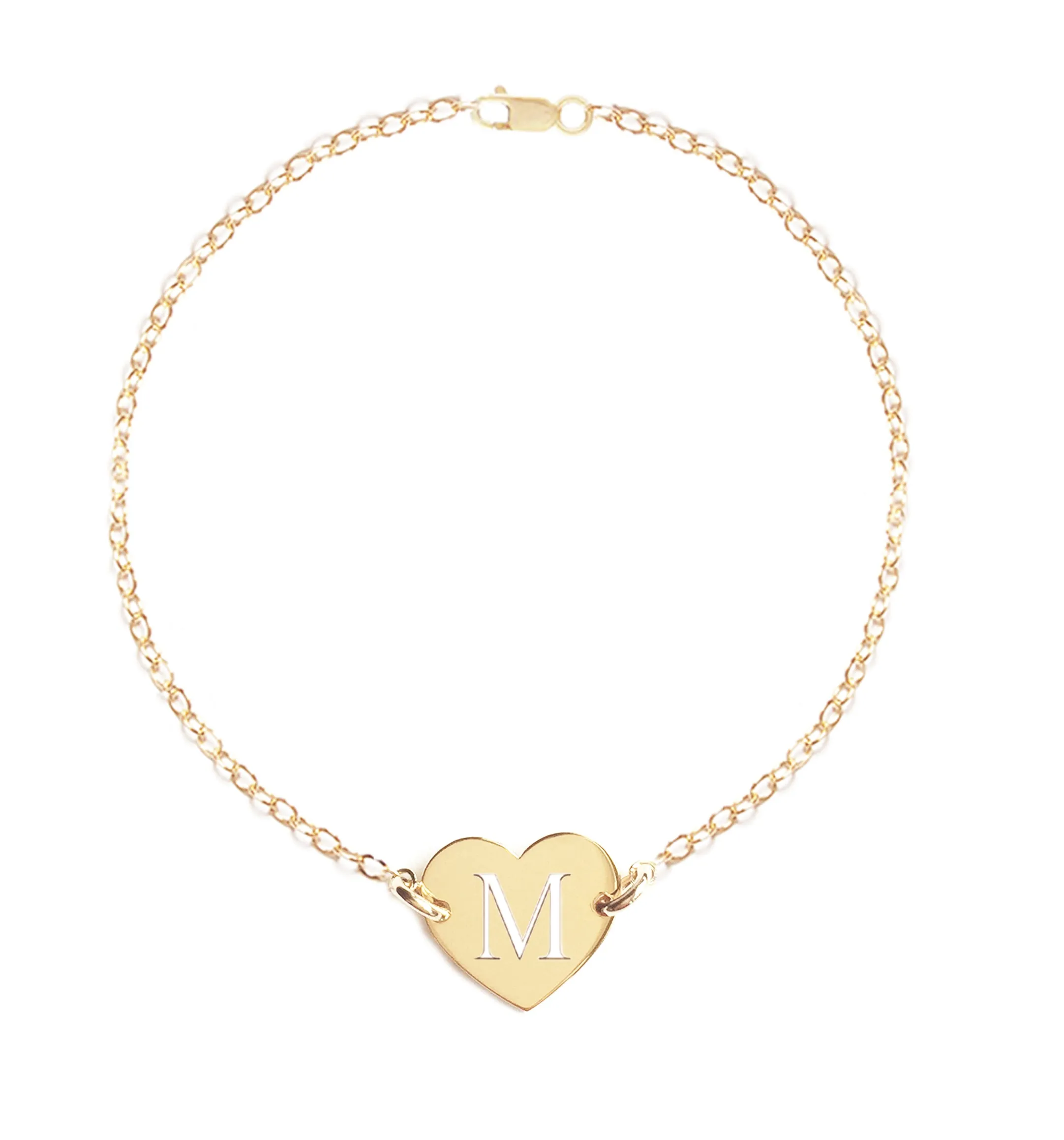 Venus Initial Heart Bracelet