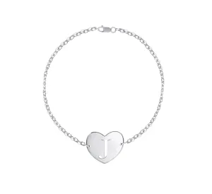 Venus Initial Heart Bracelet