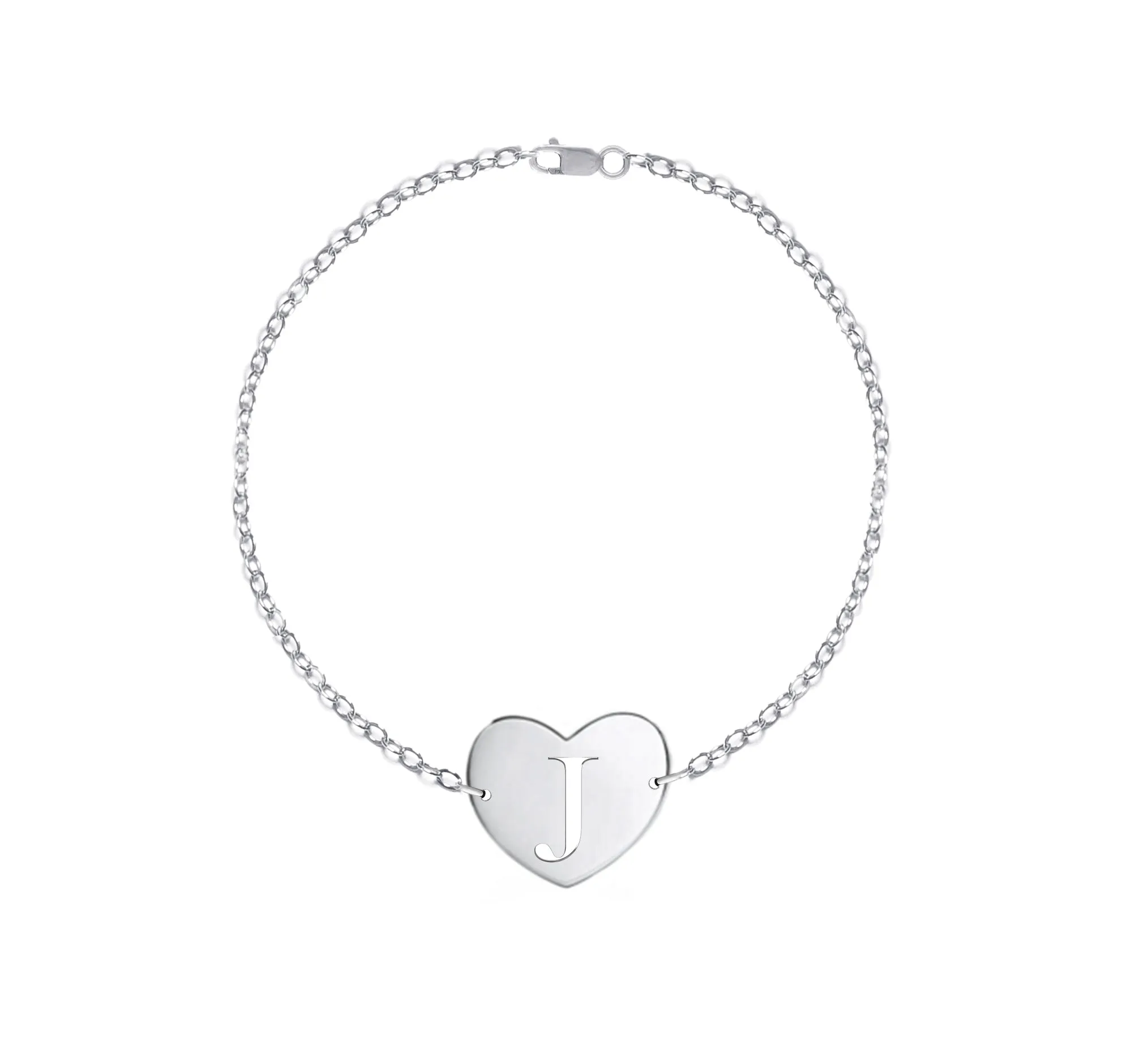 Venus Initial Heart Bracelet