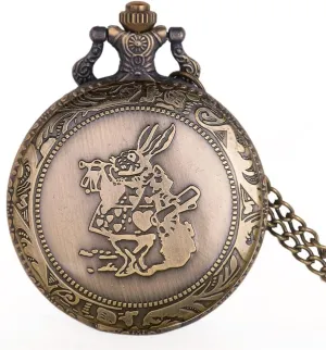 Vintage Pocket Watch Women's Pendant Necklace Watch Gift for Girls