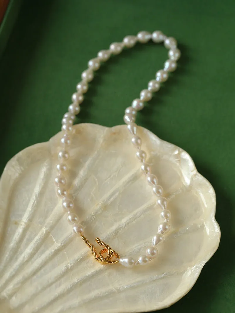 Water Drop Baroque Pearl Necklace