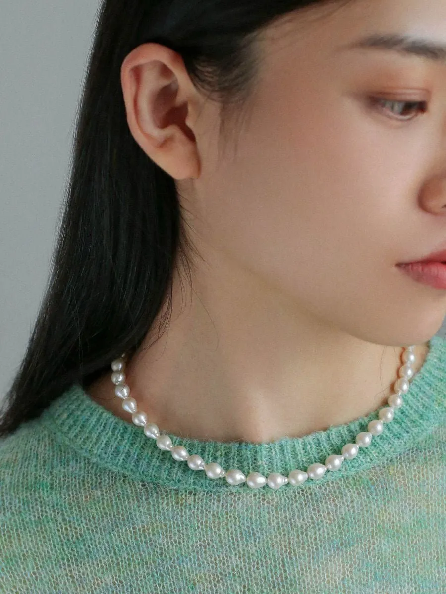 Water Drop Baroque Pearl Necklace