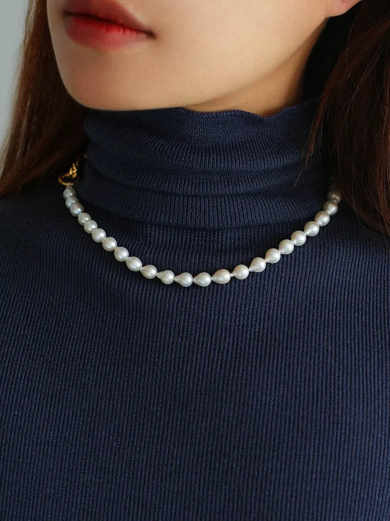 Water Drop Baroque Pearl Necklace