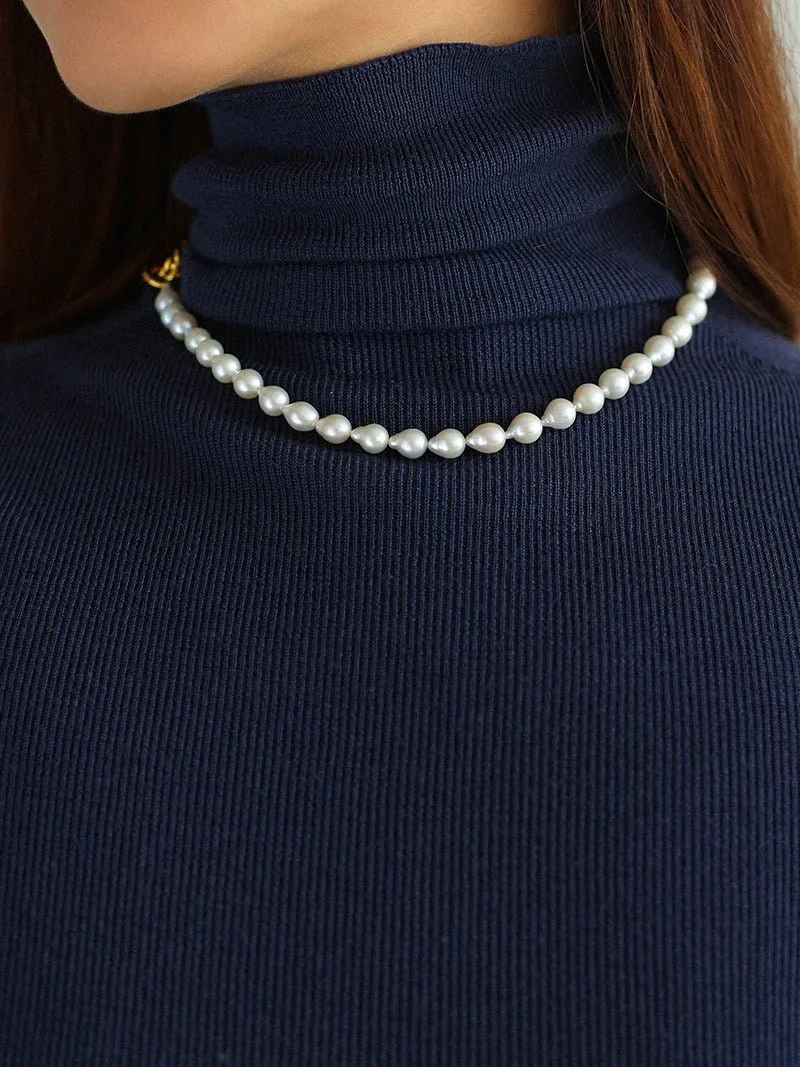 Water Drop Baroque Pearl Necklace