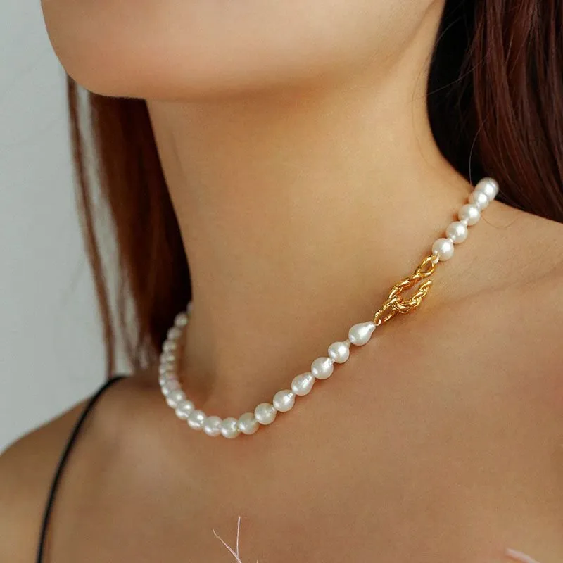 Water Drop Baroque Pearl Necklace