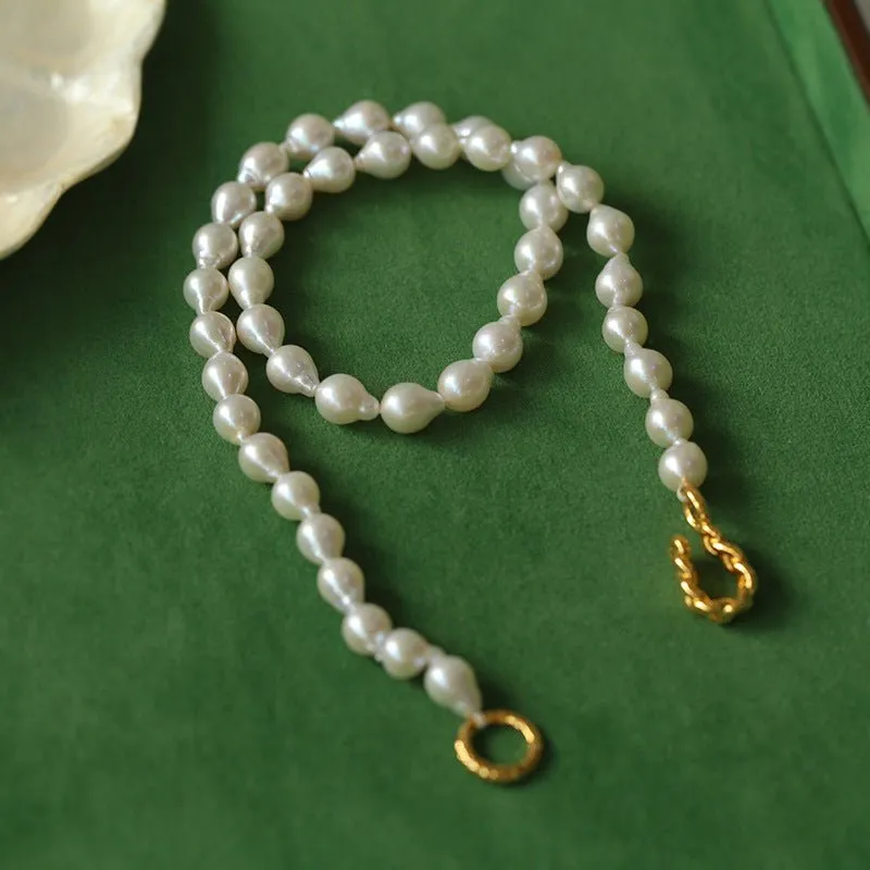 Water Drop Baroque Pearl Necklace